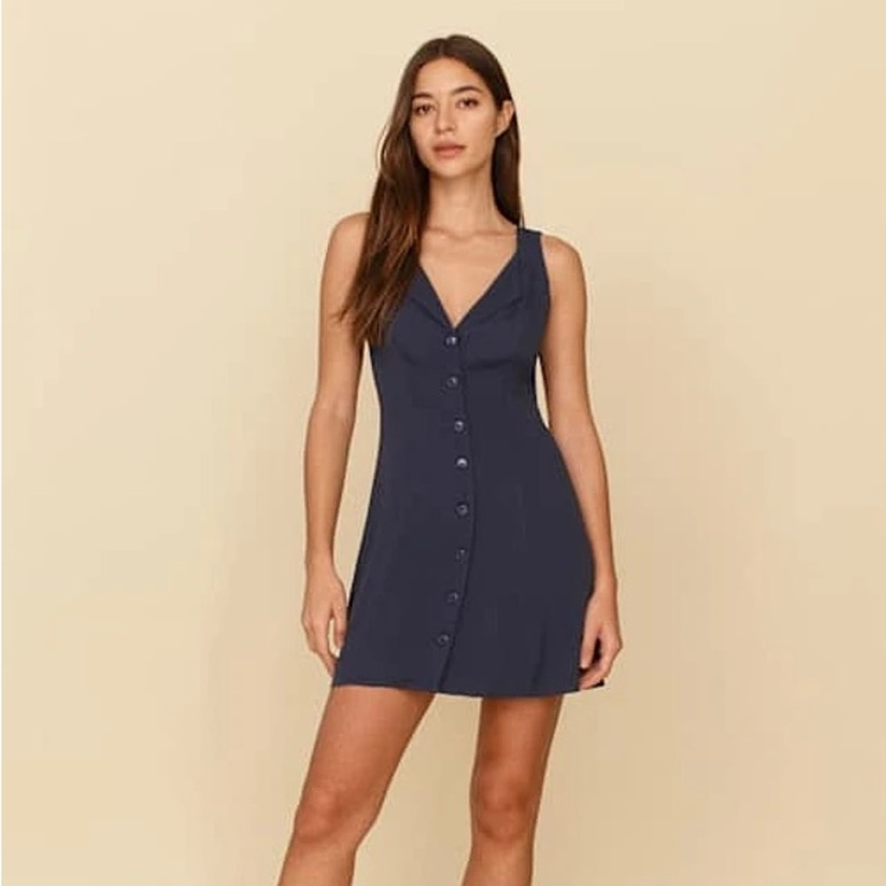 Reformation Rilynn Dress navy size 4